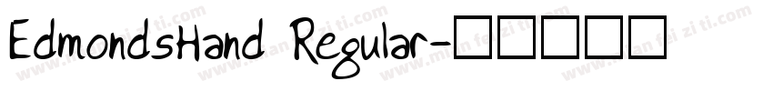 EdmondsHand Regular字体转换